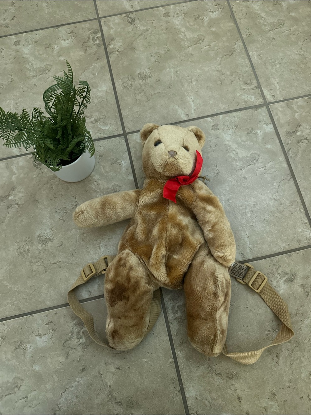 VINTAGE TEDDY BEAR BACKPACK